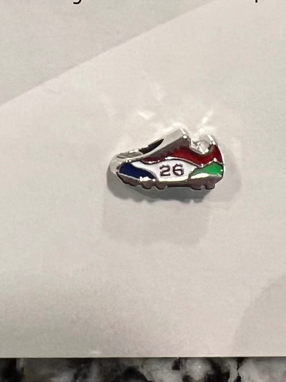World Soccer 2026 Souvenir bracelet charm - Cleats - let's negotiate